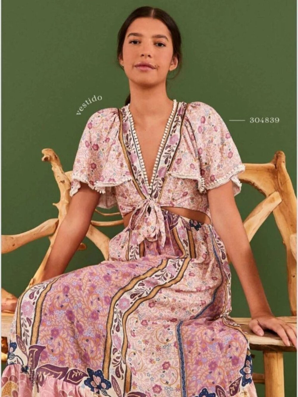 NWT FARM RIO DRESS SIZE LARGE ( G IN TAG )  PK2776 BR DI63